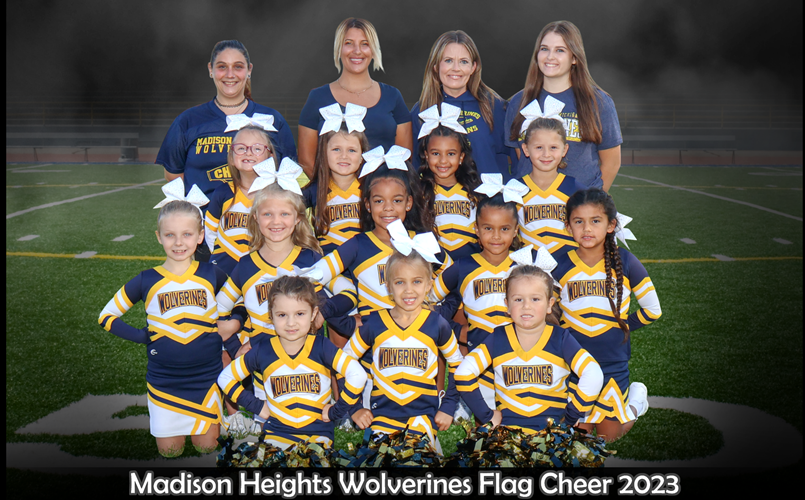 Worlds cutest flag cheer team! 